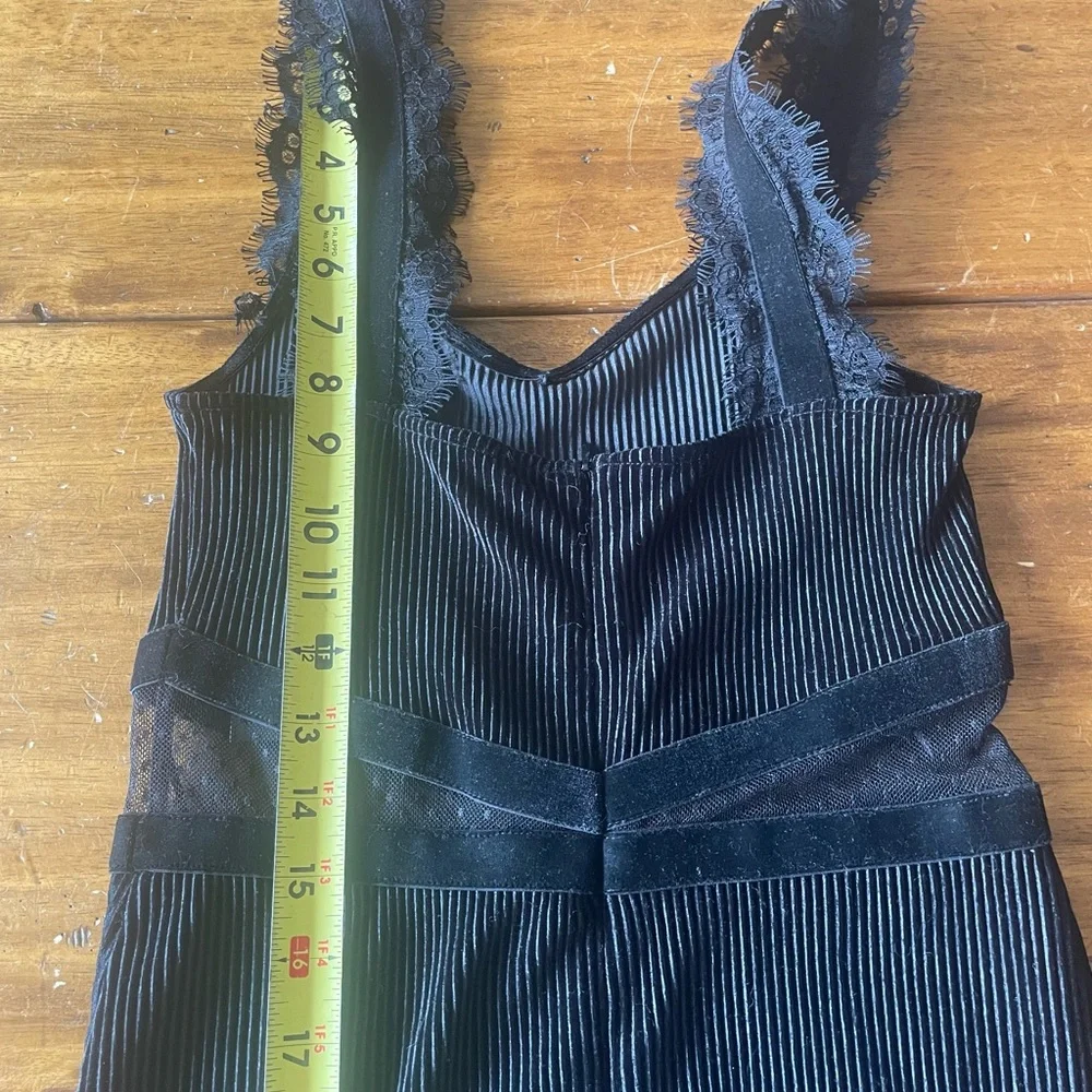 $148 French Connection Women's Black Sarelle Ottoman Lace Cocktail Dress Size 4 - Picture 13 of 15